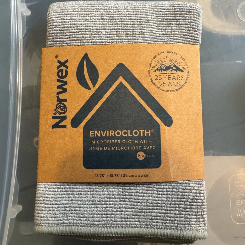 Norwex Envirocloth Gray New 13.78 X 13.78